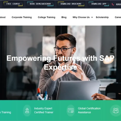 Mentor Techsystems education and training website homepage design